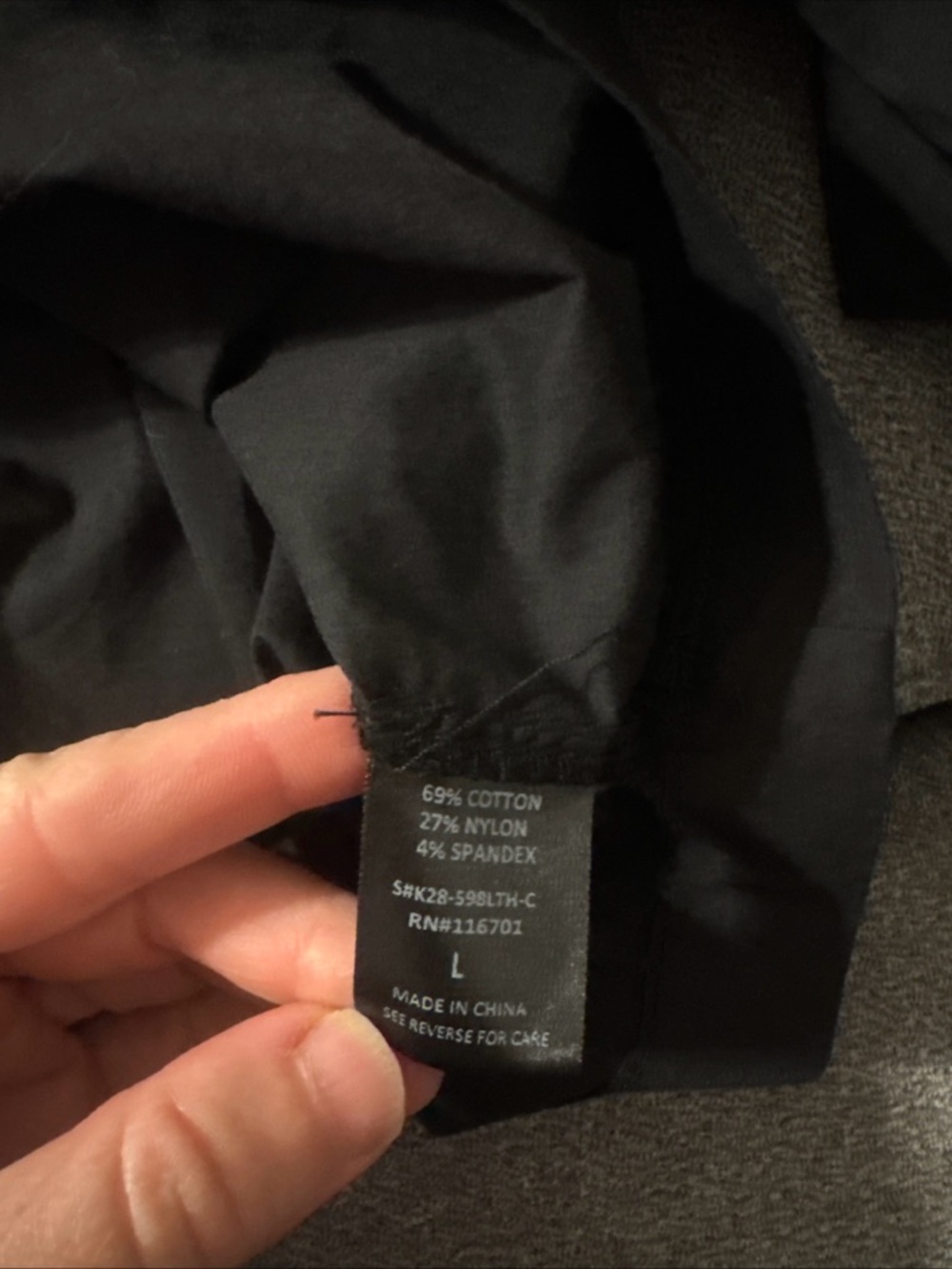 Karlie Black Ruffle Sleeve Large Blouse EUC - Picture 5 of 6